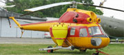 Mi-2R SP-SAR przed Dużym Hangarem MLP